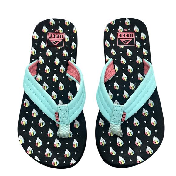 REEF Girls Snocone Flip Flops 2/3 - Picture 2 of 3